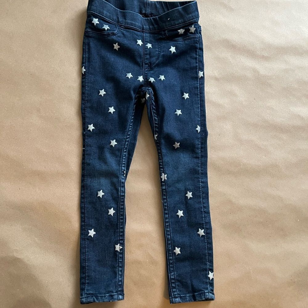 H&M Kids Star print Skinny Jeans size 1 -1/2-2 years